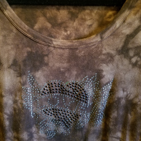 Brown Tie Dyed Shirt - Picture 3 of 4